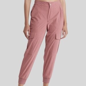 Area Stars Pull On Waffle Cargo Joggers Mauve Pink XS